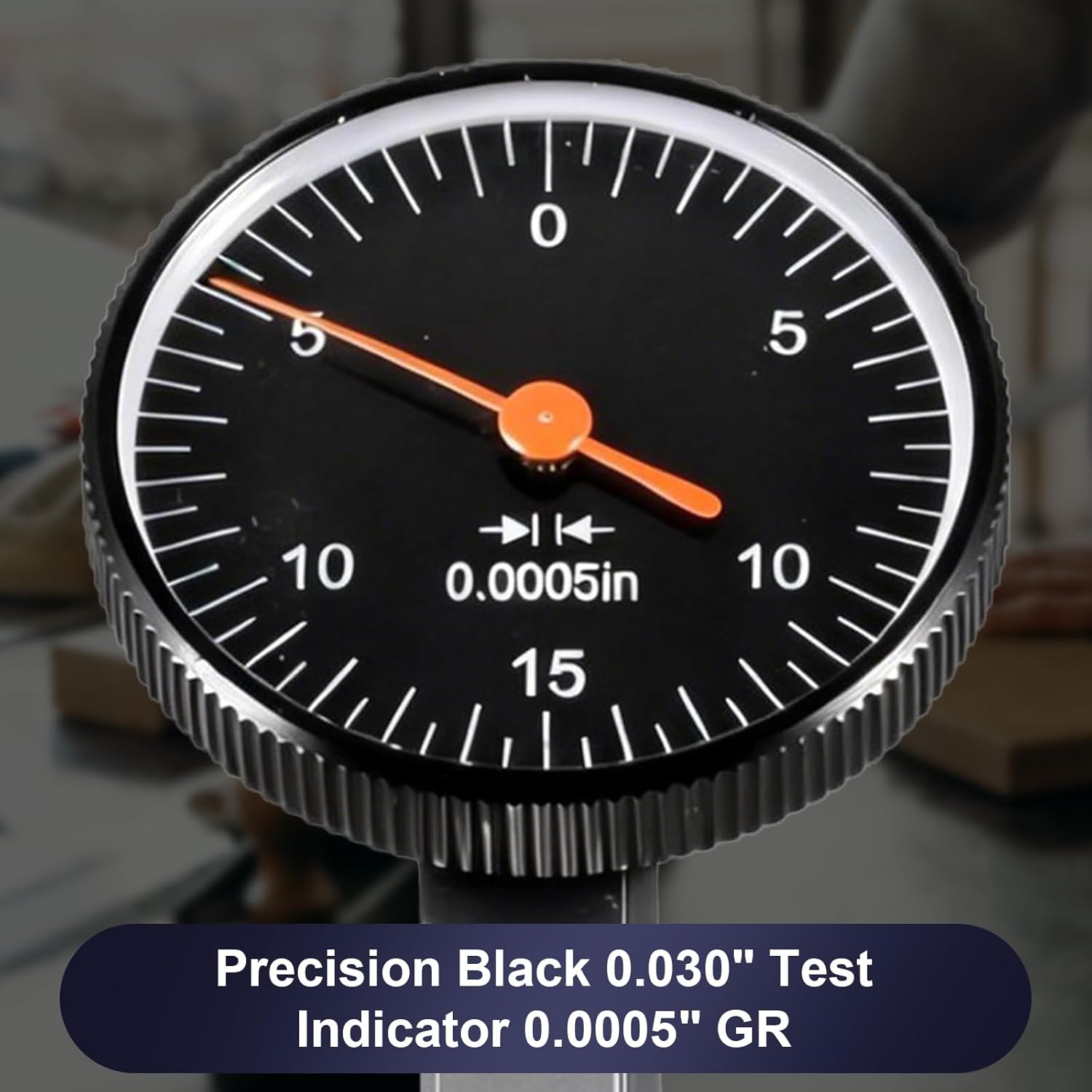 Precision Black 0.030" Test Indicator 0.0005" GR. DIAL Reading 0-15-0 New