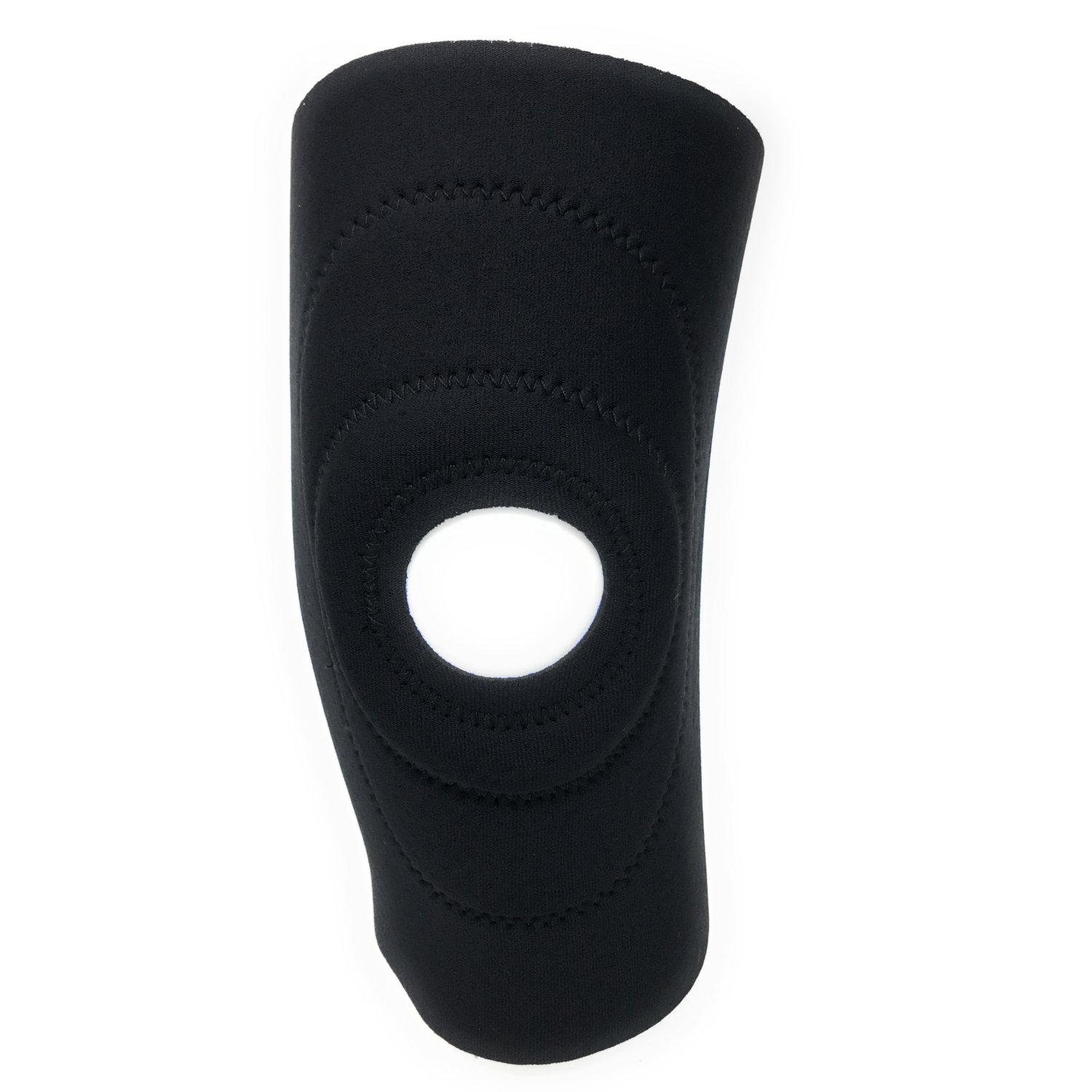 OTC Knee Support, Encircling Stabilizer Pad, Neoprene, Black, Medium