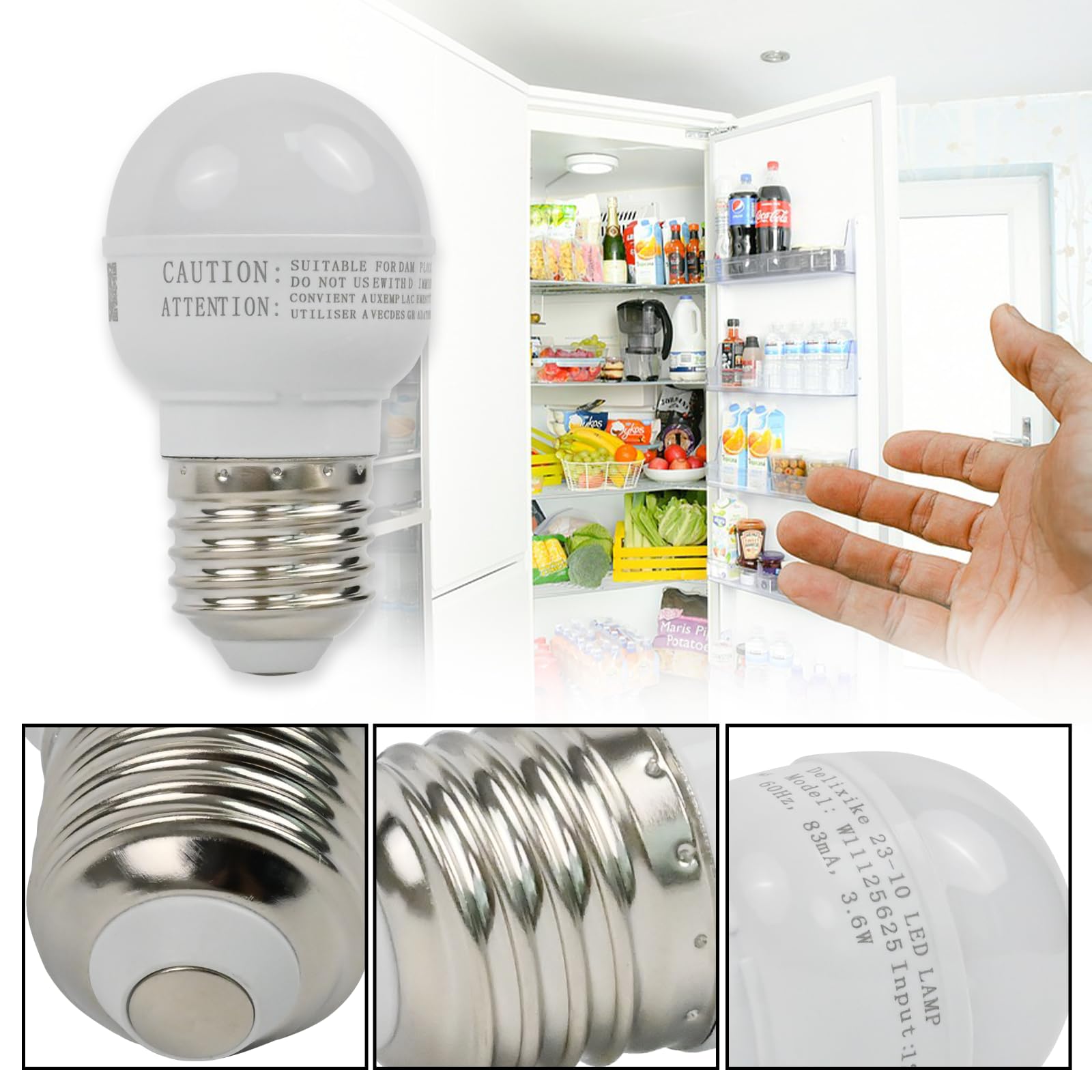 W11125625 W10820003 W11216993 4396822 reflektor LED do lodówki i zamrażarki