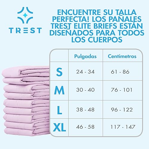 Miniatura 3 de TREST Elite - Calzoncillos para hombres y mujeres, pañales nocturnos para incontinencia, absorción de élite, cómodos, neutralizantes de olores y