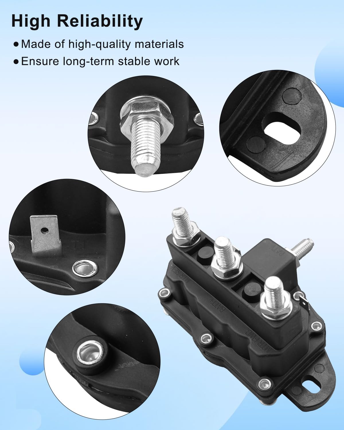 118246 Dual-Polarity Reversing Solenoid Compatible with Lippert Hydraulic RV Leveling Systems and Slide-Outs, Replacement Solenoid with Silver/Bronze Alloy Posts