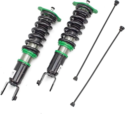 Miniatura 4 de Rev9 R9-HS2-008_3 Hyper-Street II Kit de bajada de suspensión de coilover de amortiguador, amortiguador mono-tubo con ajuste de rebote de 32 clics,