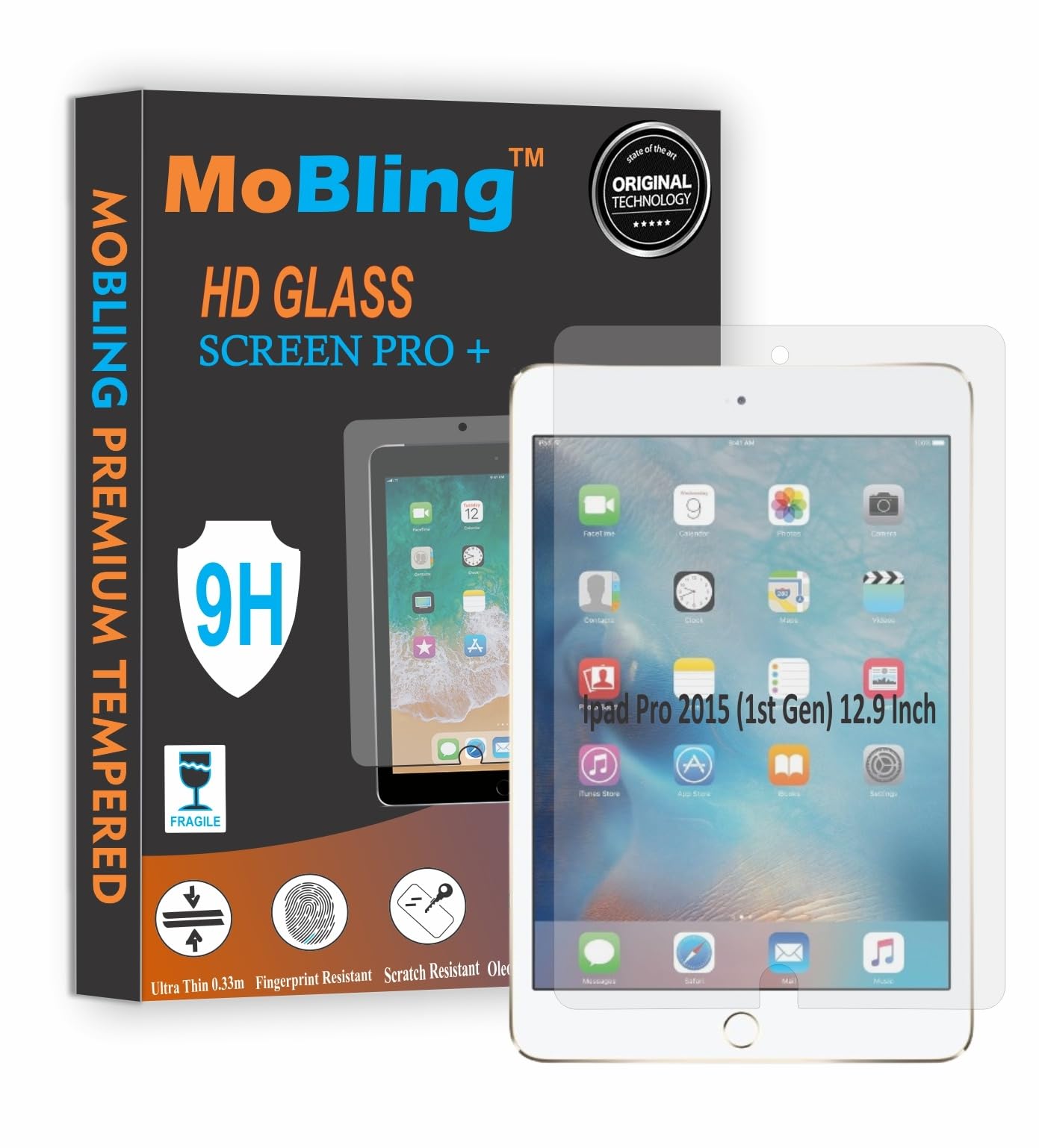 MOBLING Screen Guard Compatible With iPad Pro 2015 12.9 inch, iPad Pro 12.9 2015/2017, iPad Pro 12.9 inch (1st/2nd Gen) (A1652/A1584) Flexible Fiber Screen Protector Not a Tempered Glass ScreenGuard. (B0D1NM2ZSW) Amazon Price History, Amazon Price Tracker