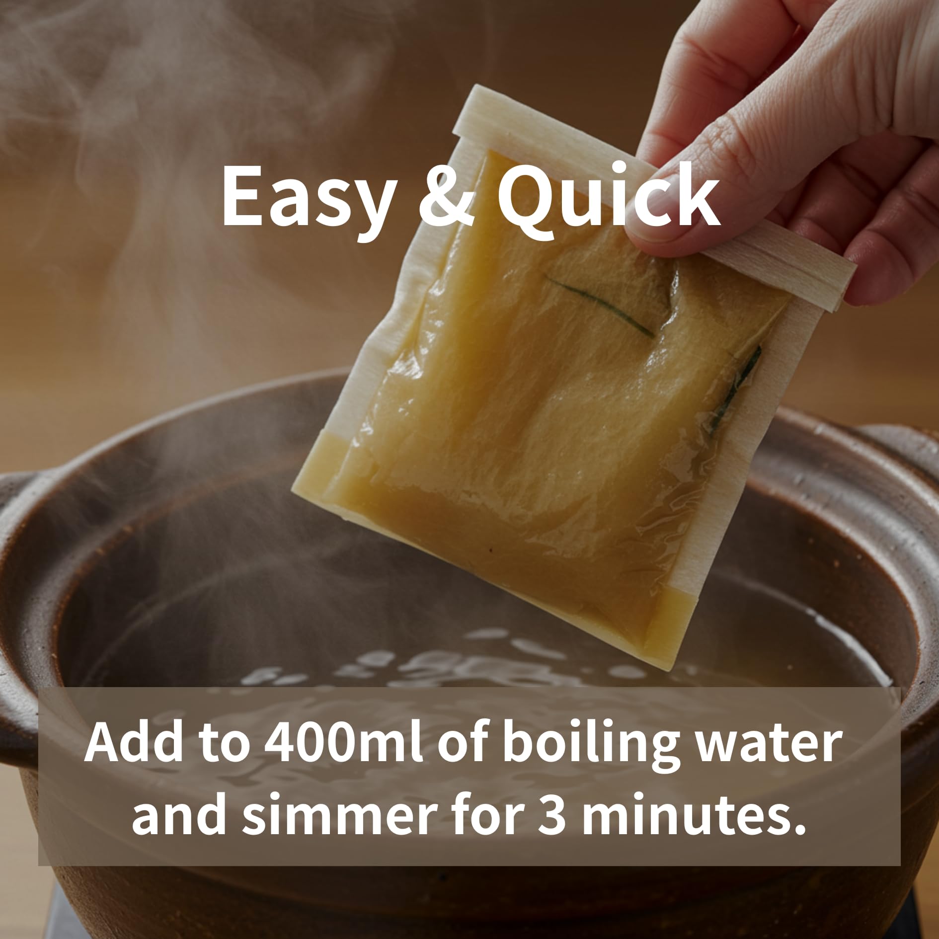 Paquete de caldo Tastrip Dashi – Base para sopa japonesa 8 g × 5 paquetes Sin glutamato monosódico umami bonito seco japonés