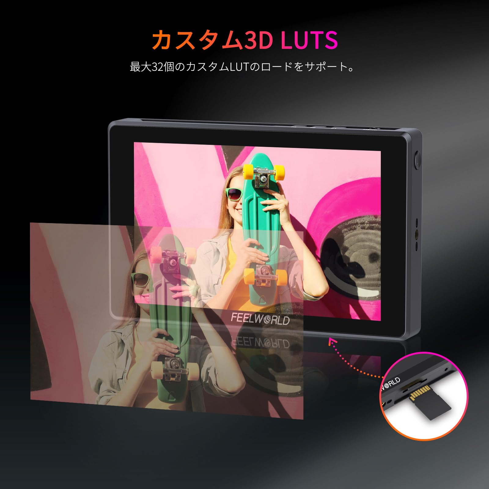 Amazon | FEELWORLD SH7 7インチ超高輝度2200nitタッチ撮影3D LUT
