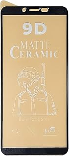 واقي شاشة سيراميك 9D O متوافق مع انفنيكس سمارت 2 HD X 609 - اطار اسود من قطعة واحدة
