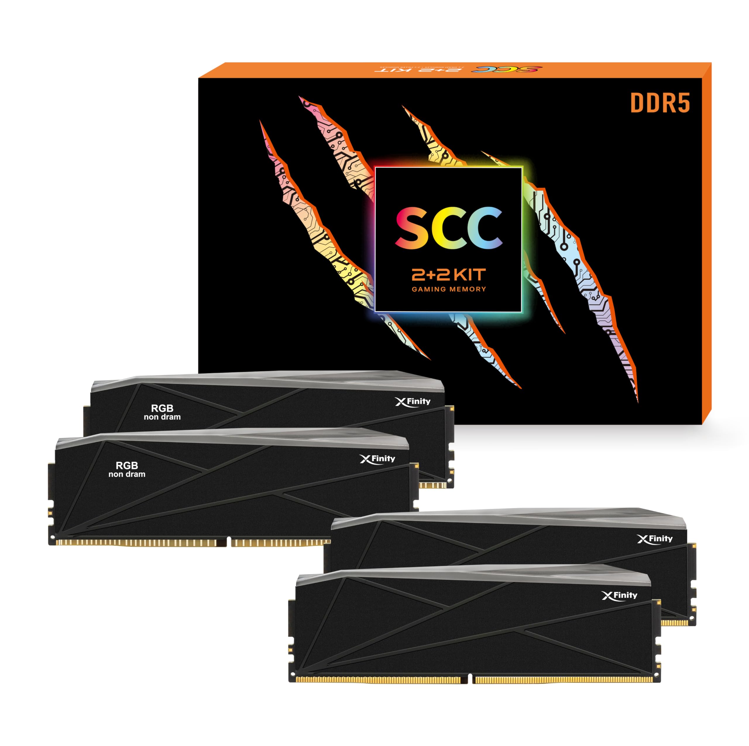 v-color Manta SCC 32GB DDR5 メモリ DDR5 | [Manta] XPrism RGB | SCC 