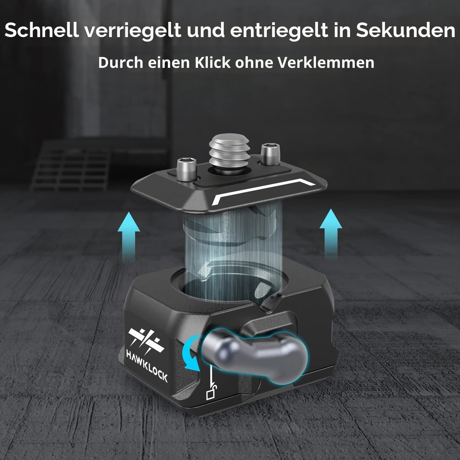 SMALLRIG HawkLock Mini-Schnellwechselplatte mit 1/4-Zoll-Schraube, Drop-in QR-Platte für Canon für Sony, für Stativ, Einbeinstativ, Camcorder, LED-Licht, Action-Kamera, Monitor – 3513C