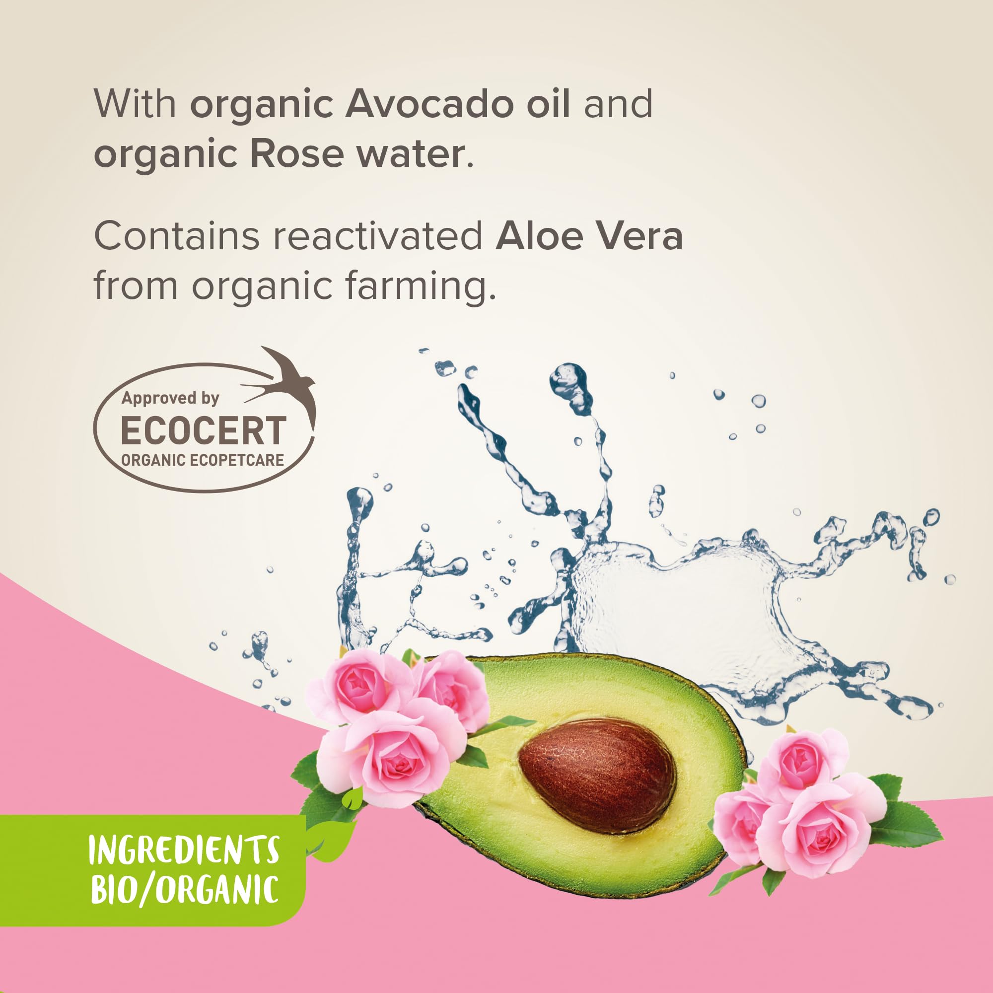 BEAPHAR – Shampoing Éco-certifié pour Chat et Chaton – Contient de l'Aloe Vera, de l'huile d'Avocat et de la Rose Bio – pH Neutre – sans parabène, sans Silicone, sans Colorant et sans Alcool – 200 ML