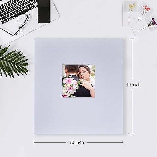 Miniatura 36 de Mublalbum Álbum de fotos pequeño de 4 x 6 pulgadas, 200 fotos, cubierta de lino, libro de fotos con bolsillos horizontales para boda, aniversario