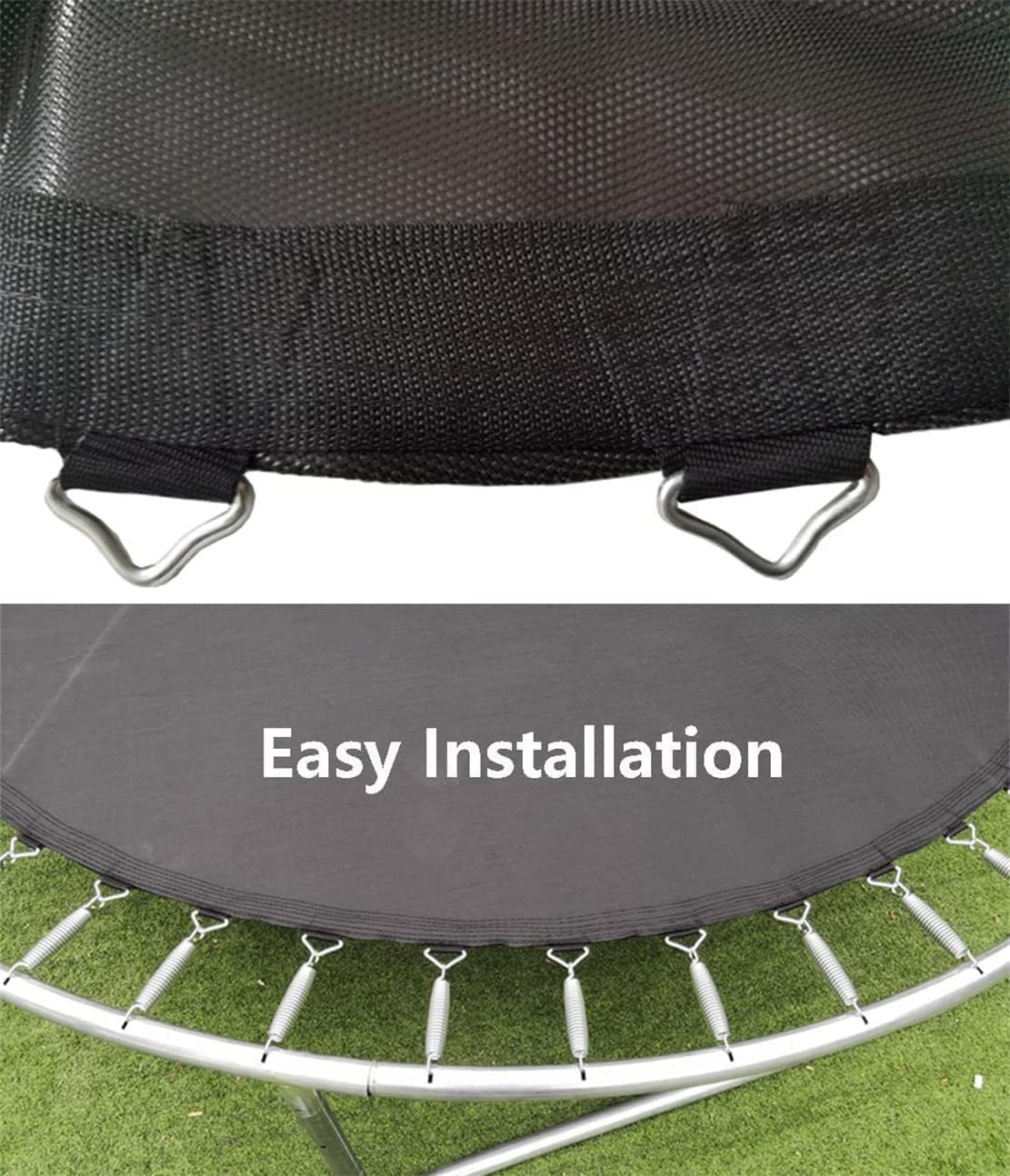 Tappeto elastico rotondo di ricambio, 4 m, 80 fibbie e resistente, perfetto per divertimento all'aperto, facile da installare, compatibile con la maggior parte delle marche