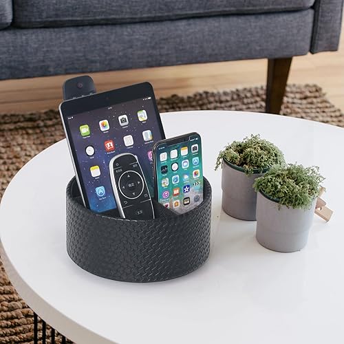 Miniatura 8 de Soporte de control remoto giratorio de 360, organizador de mesa auxiliar para TV, mesa auxiliar, mesita de noche, sofá para teléfono de llamada,