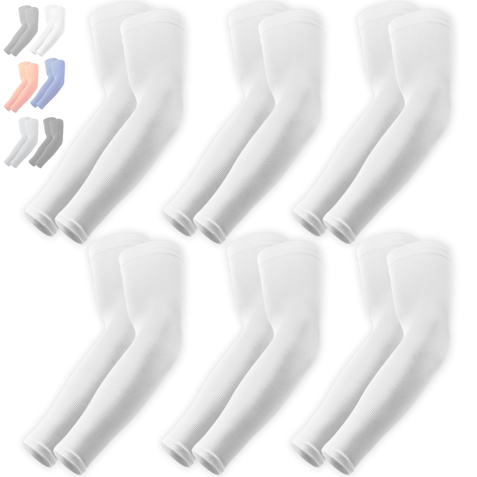 UV Sun Protection Arm Sleeves - Compression Arm Sleeve, UV Arm Sleeves Men, Women - Golf Cooling Sleeves