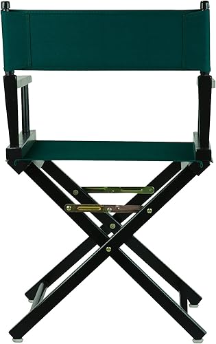 Miniatura 4 de Casual Home - Silla de director de 18 in, marco negro, con lona color verde cazador.