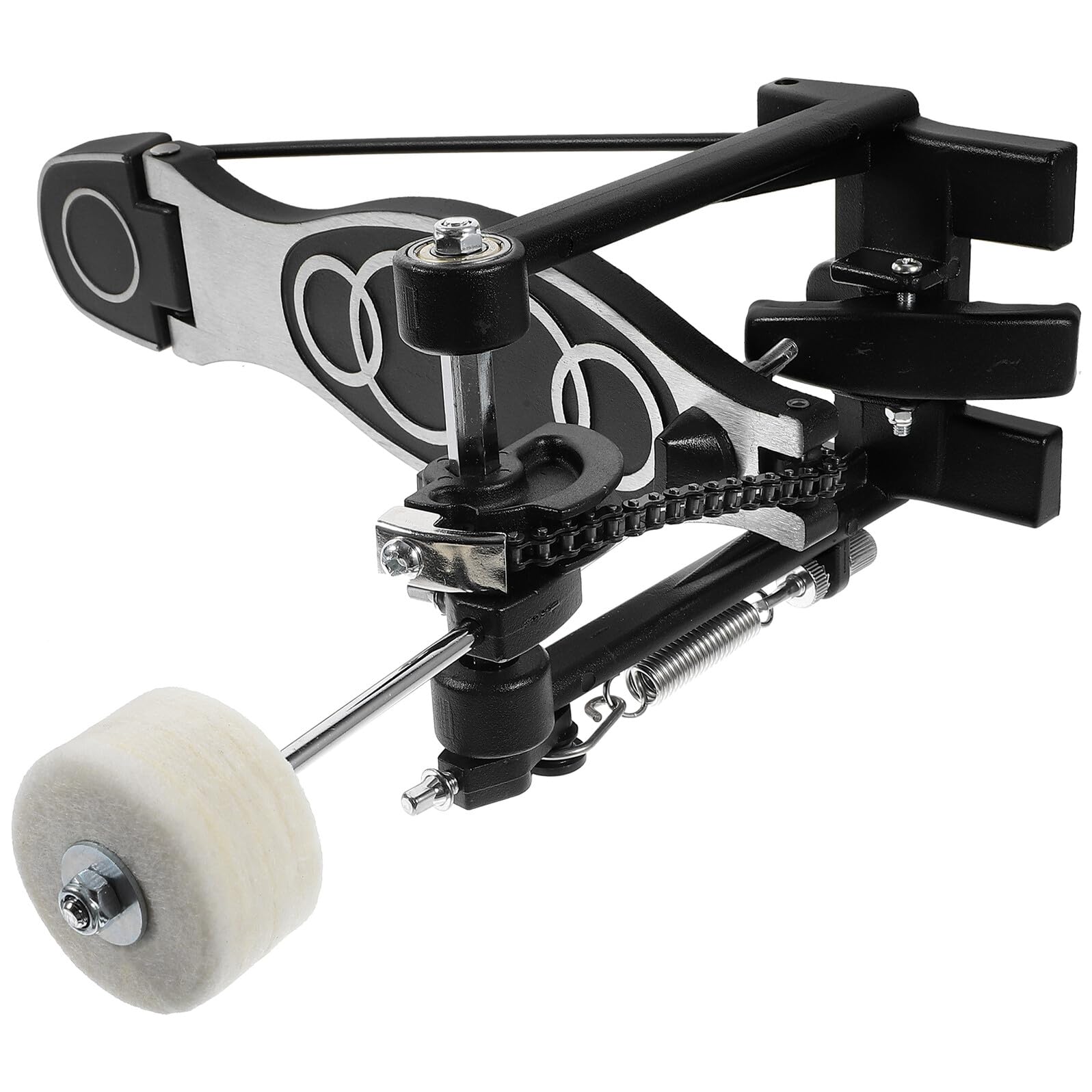 Singolo Grancassa Batteria in Lega di Alluminio con Martello in Feltro Antiscivolo per Kit Batteria Acustica ed Elettronica Accessorio Ricambio Versatile per Percussionisti e