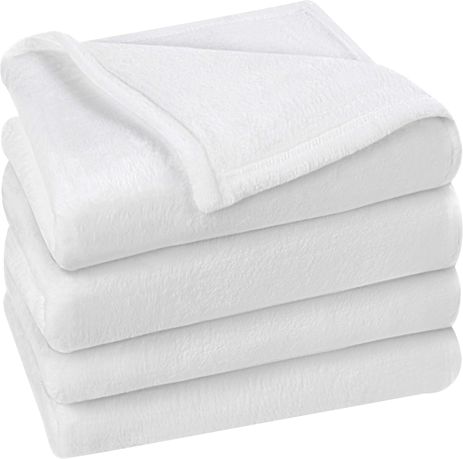 Utopia Bedding Fleece Blanket Twin Size White 300GSM Luxury
