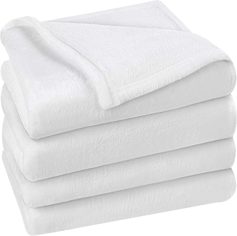 white fleece blanket