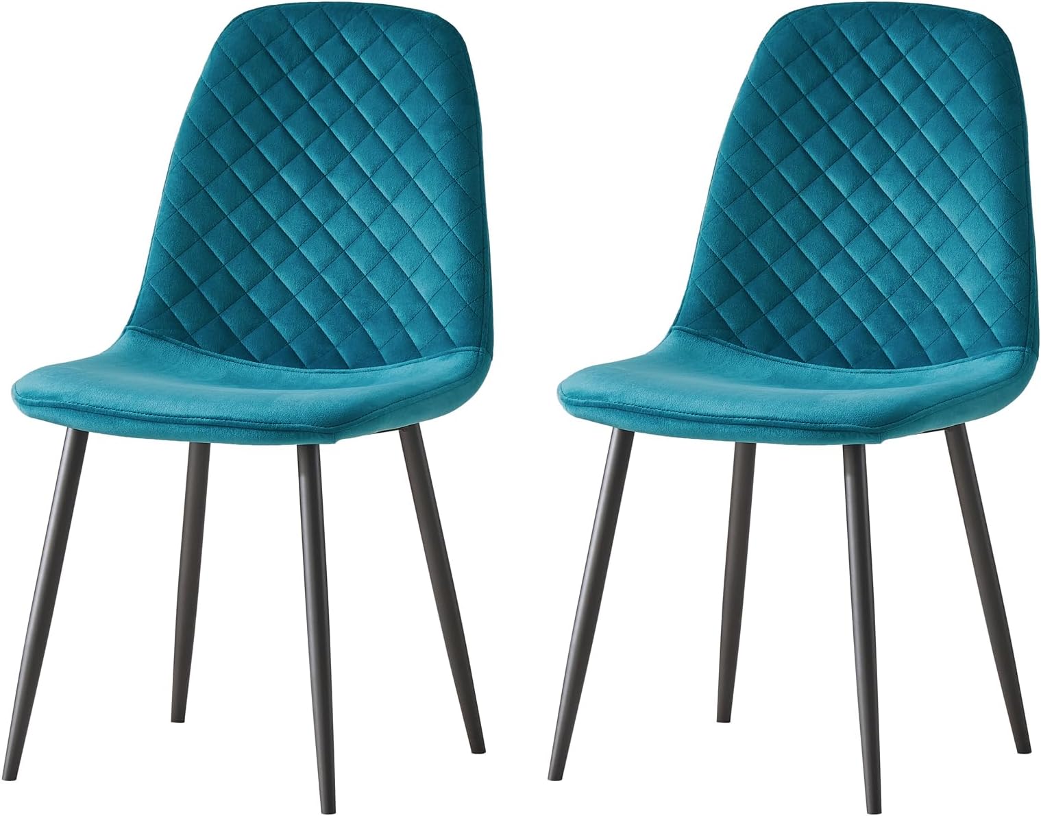 DUHOME Dining Chair Fabric (Velvet) Chair Retro Design Armchair with