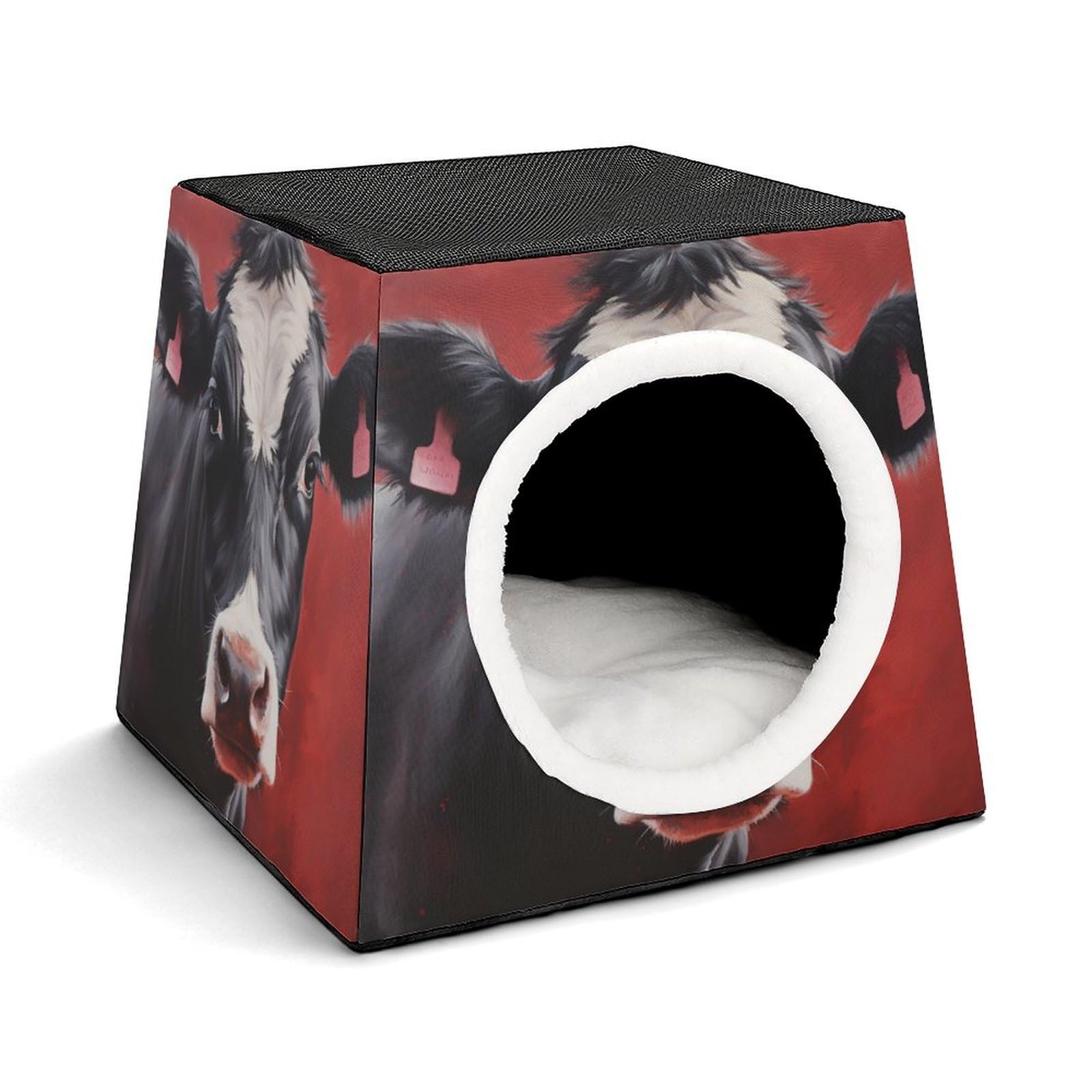 Maison pour chats d'intérieur rouge : capsule d'espace chaude pour le salon et la chambre