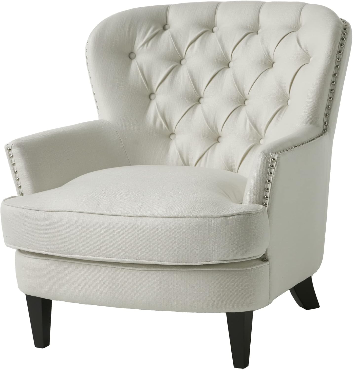 Christopher Knight Home Tafton Fabric Club Chair, Light Blue