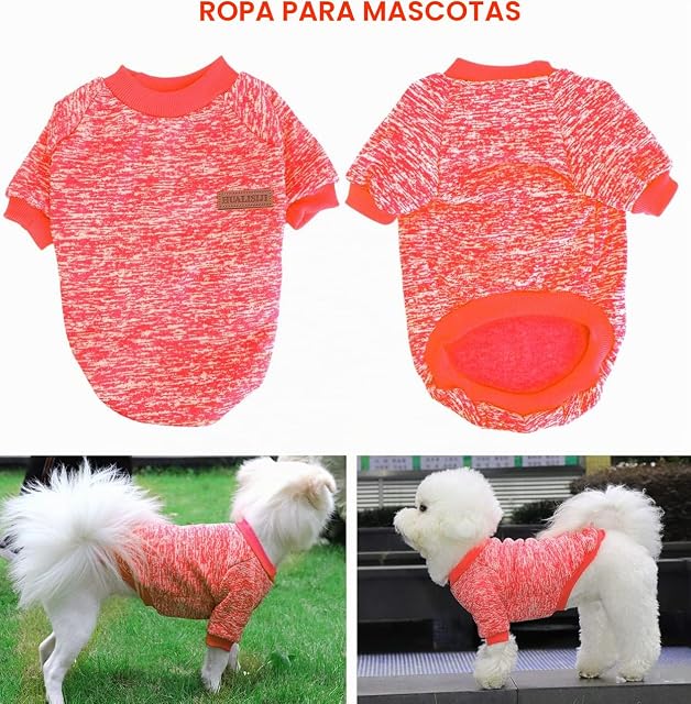 Foto 2 de 6 de HuaLiSiJi Jersey Perro Pequeño Sudaderas para Perros Jersey Chihuahua Jersey Gato