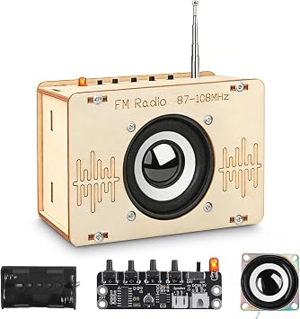 Poraxy Science Kits for Kids Age 8-12 12-14, STEM Kits 8-10, Build Your Own FM Radio Kit, Electronic DIY Experiment Engineering Building Project, Toys Gifts for Teen Boys Girls 9 11 13 15 16+