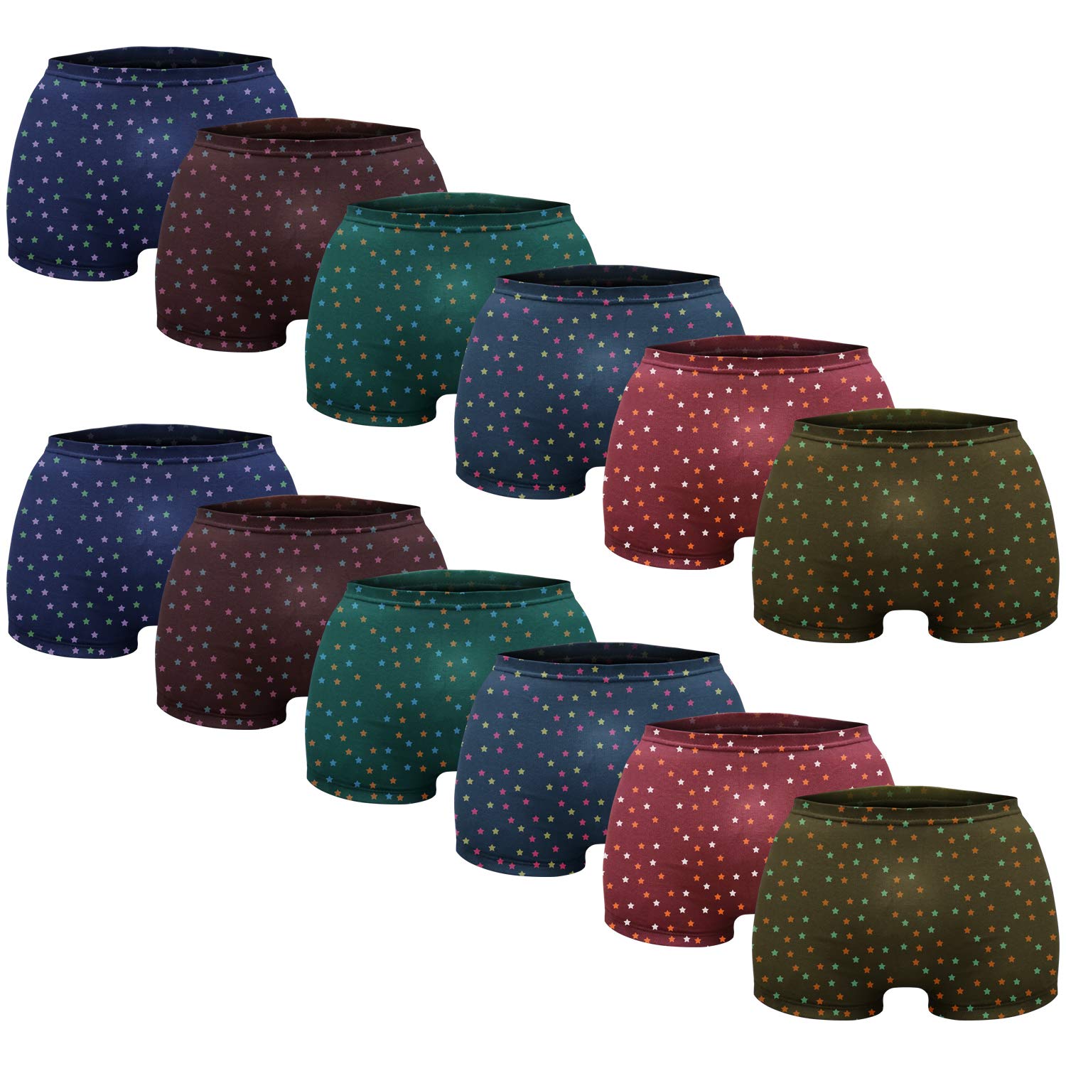 Everking Kids Soft Cotton 3-Star IE Trunks/Drawer Innerwear Combo (Multicolor)