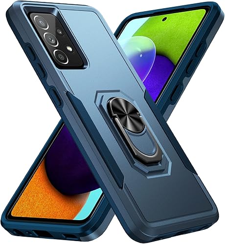 Fucozan Funda para Samsung Galaxy A52 5G Galaxy A52 4G con anillo de soporte, resistente protección de grado militar a prueba de golpes para Galaxy