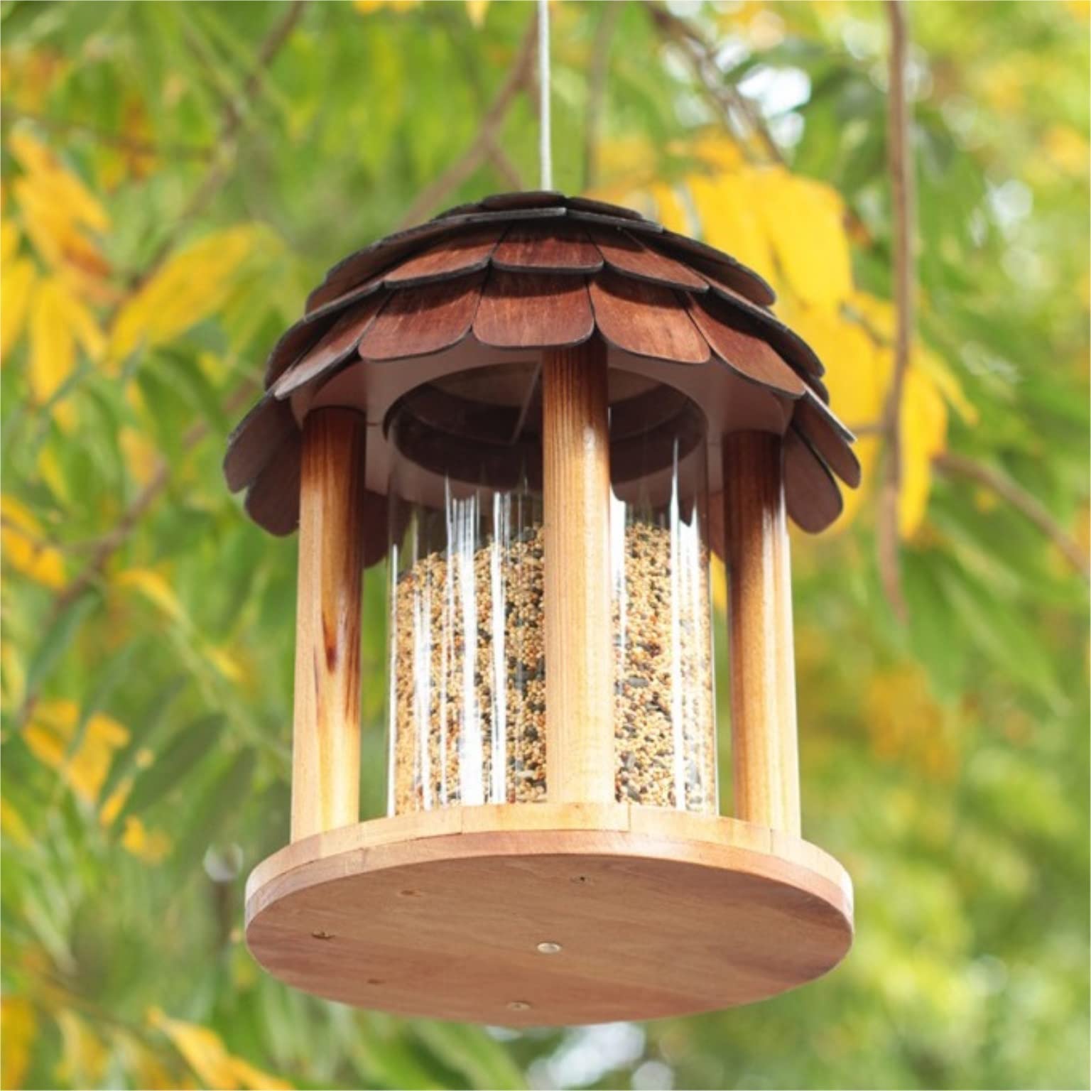 Vogelfutterhaus Im Freien Hängende Regendichte Zufuhr-Vogel-Haus-Garten-Dekorations-Vogel-Futterstation Bird Feeder