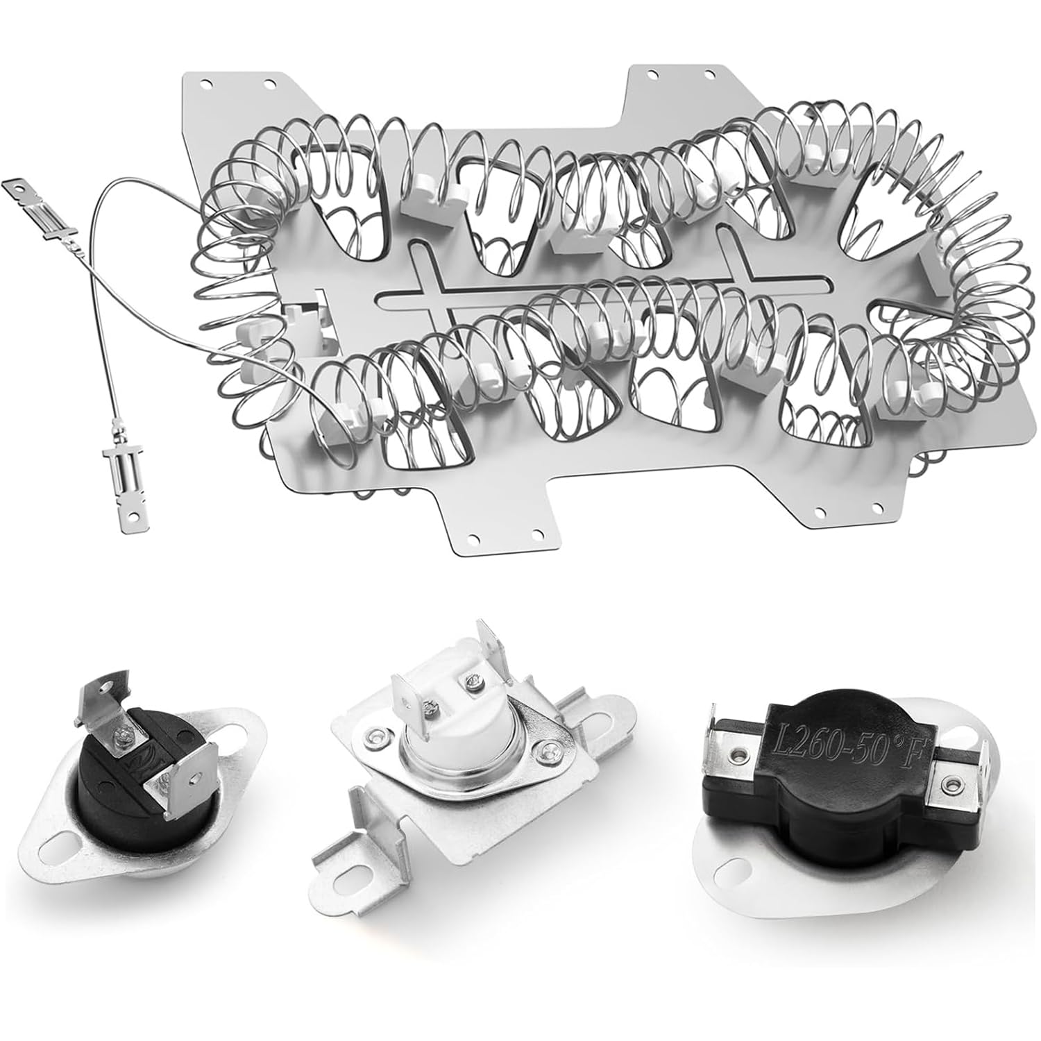 DC47-00019A Heating Element for Samsung Dryer, Dryer Heating Element for DVE50R5400V/A3 DV42H5000EW/A3 DV45H7000EW/A2 DV40J3000EW/A2 DVE50R5200W/A3 DV42H5200EP/A3 DVE50M7450W/A3 DV48H7400EW/A2