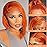 10 Inch Ginger Bob Wig Human Hair for Women 13x4 Lace Front Wigs Human Hair Pre Plucked 180 Density Short Glueless Bob Wigs with Hairline Orange Ginger Straight Lace Frontal wig 350 wig