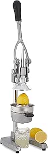 Spremiagrumi Manuale Relaxdays XL - Acciaio Inox, Per Arance E Agrumi, Con Leva, Peso 6,2kg, Argento - Foto 9