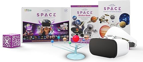 Miniatura 1 de Let's Explore Space VR Headset para niños una aventura familiar de realidad virtual para explorar nuestro sistema solar a través de la realidad