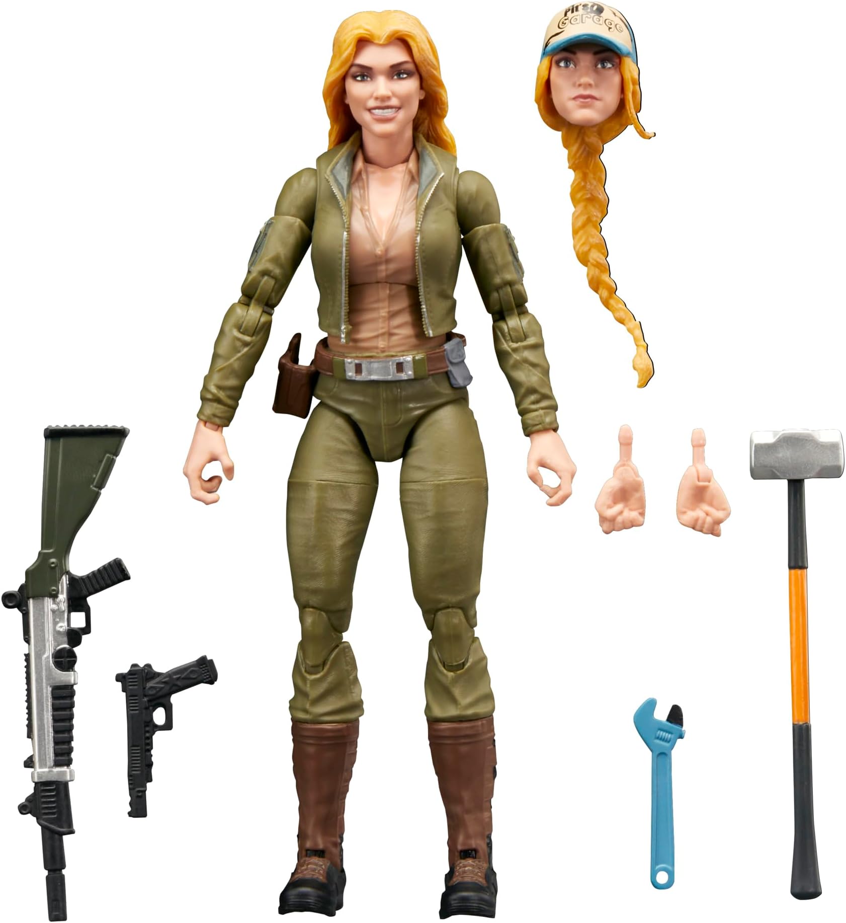 Classified Series Retro Cardback Courtney “Cover Girl” Krieger, Collectible 6 Inch Action Figure with 9 Accessories