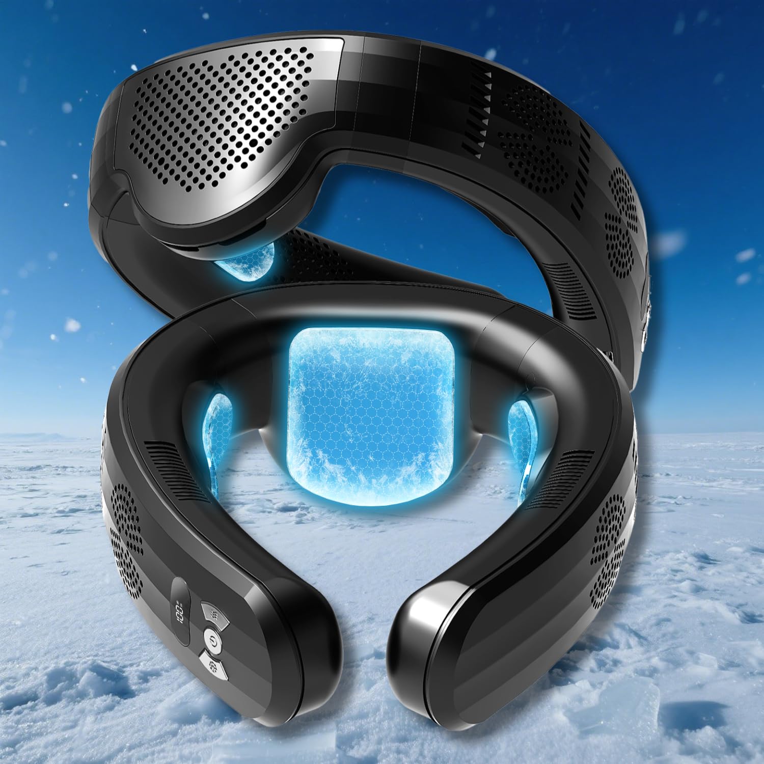 【10000mAhモデル＆ネッククーラー】aanotoee 首掛け扇風機 ネックファン 携帯扇風機 ネックファン 冷却プレート半導体冷却 冷房エアコン Amazon.co.jp: 【10000mAhモデル&ネッククーラー】aanotoee 首掛け