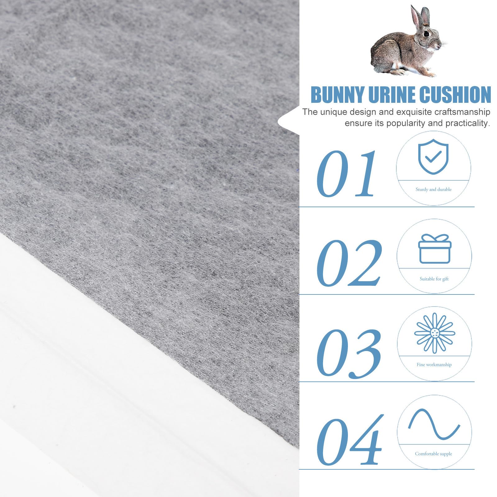 IMIKEYA 100 Pièces Tapis Urinaire pour Animaux Tapis d'apprentissage Propreté pour Animaux de Compagnie en Tissu Non Tissé, Anti-Fuite, Facile à Transporter Ranger, pour Lapin et Animal