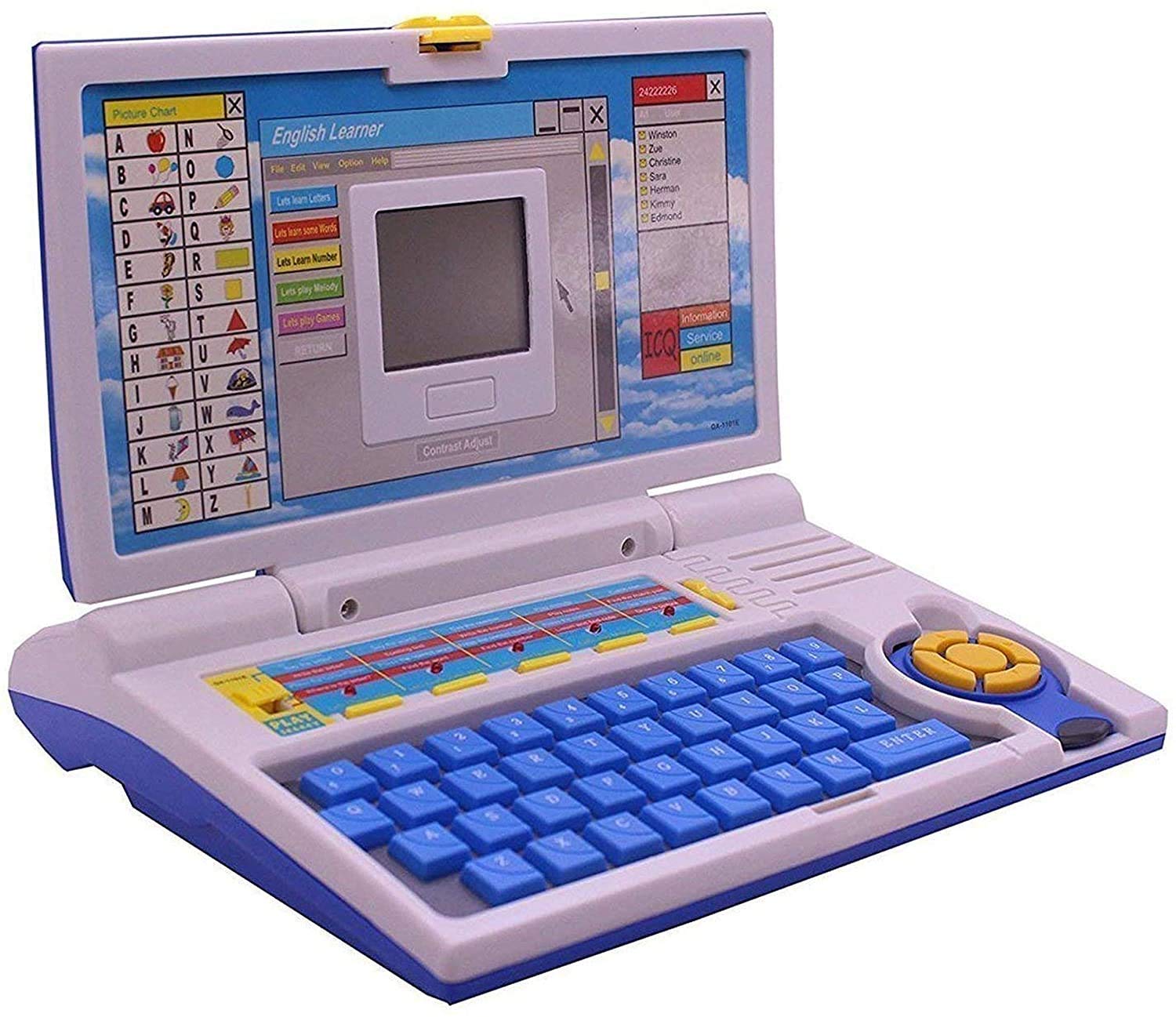 MANAKI ENTERPRISE Kids Learning Education Series Toys for Teaching Learning Purpose, Kids Fun 20 Activities & Games Fun Laptop Notebook Computer Toy (Blue) (B09TKRTBB8) Amazon Price History, Amazon Price Tracker