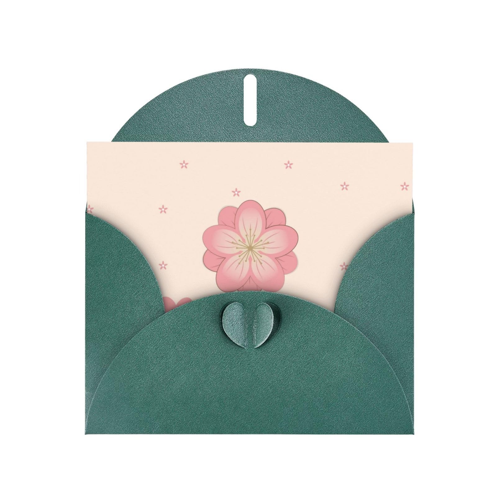 Carte De Vœux En Papier Perlé Vert Foncé Avec Feuilles Tropicales De Haute Qualité – 10,2 X 15,2 Cm, Carte D'invitation Pour Anniversaire De Mariage