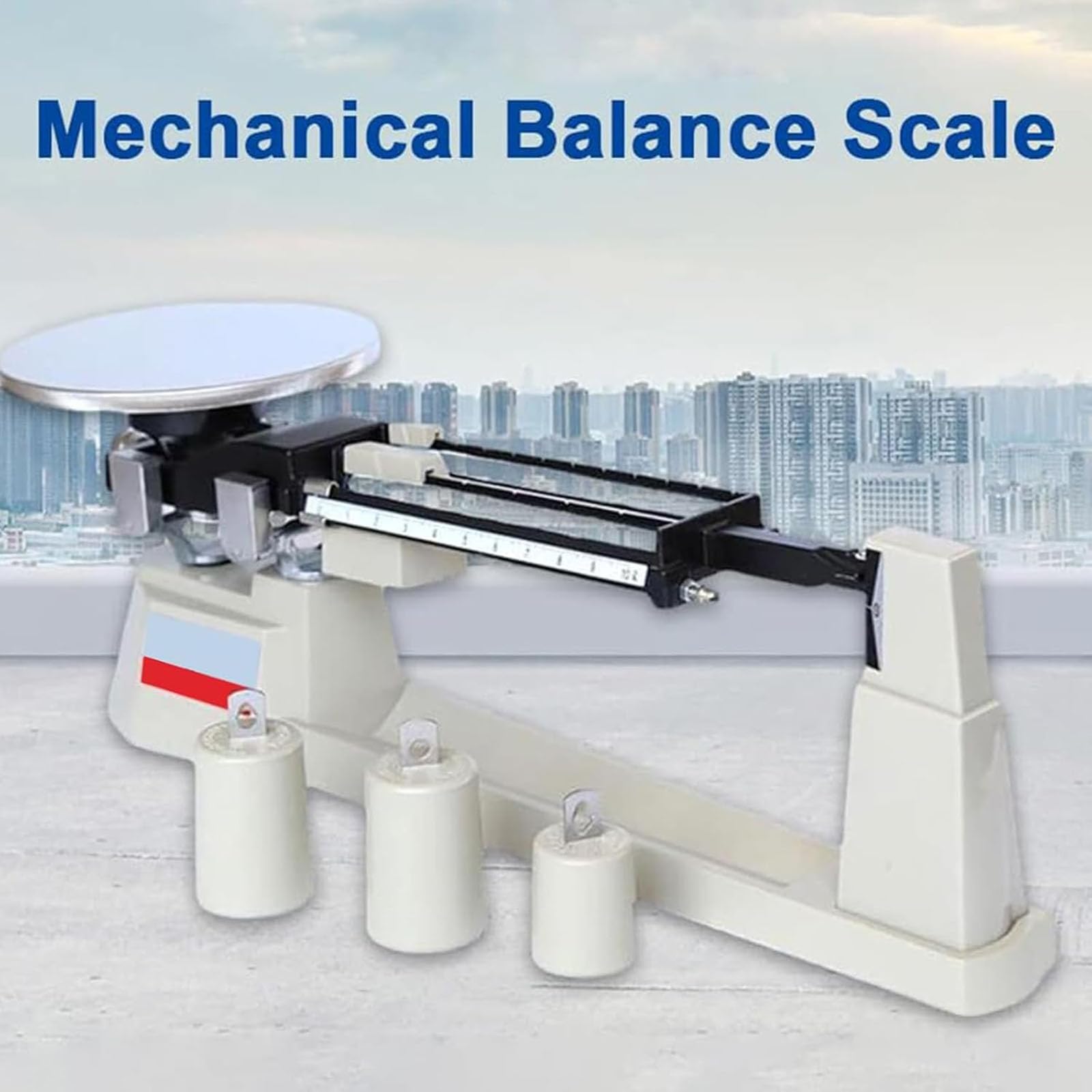 Báscula Mecánica De Triple Haz, Báscula De Triple Haz, Juego De Pesas Analíticas De Laboratorio De 0,1 G-2610 G Con 3 Pesas, Precisión De 0,1 G, Sin Necesidad De Batería, Para Investigación Científica