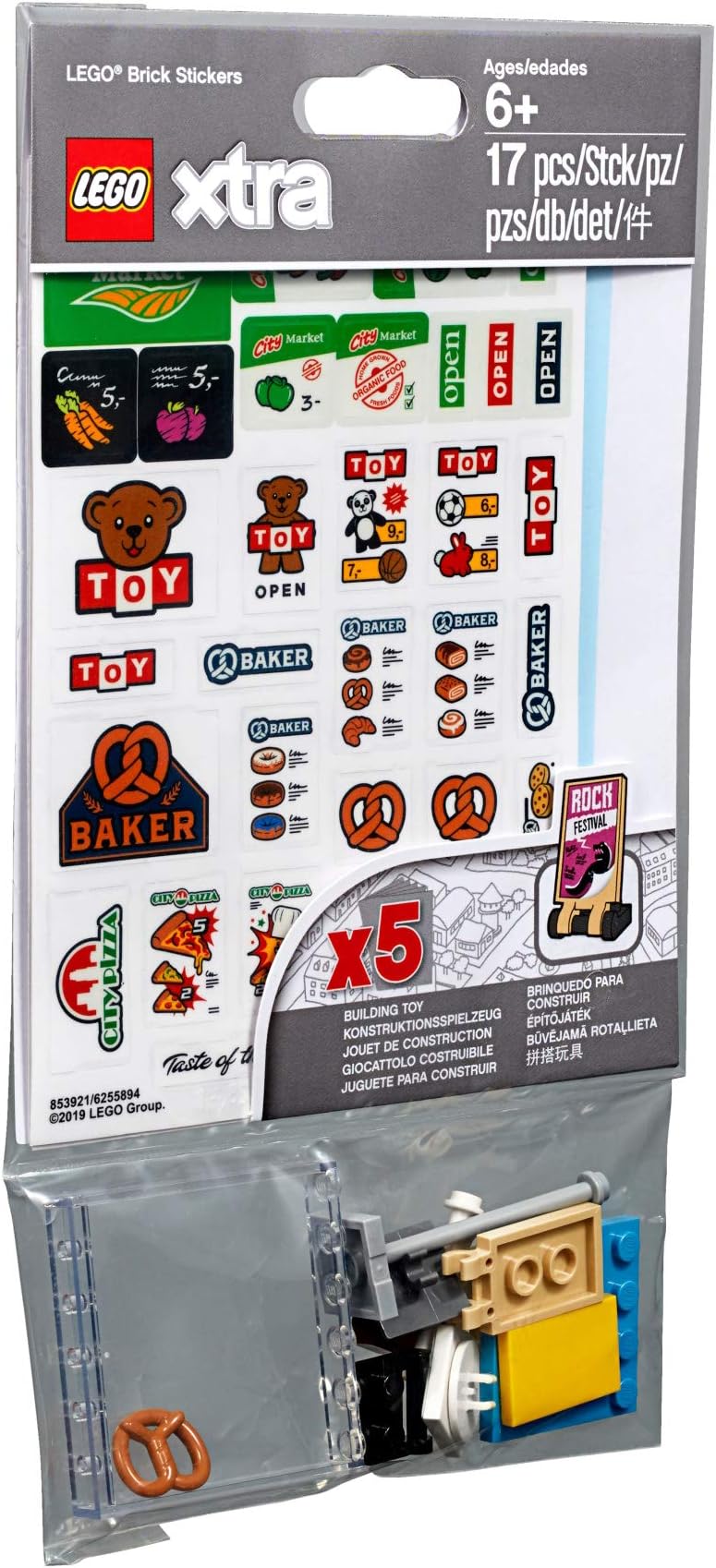 Signs and Decals Accessories - 17 Pieces with 5 Decal Sheets