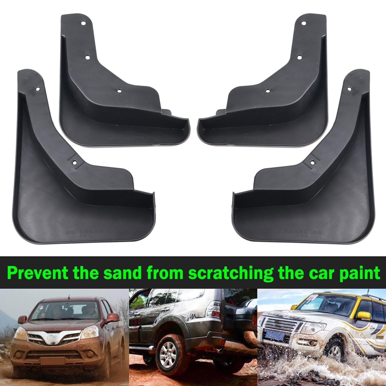 4 pz Auto Modellato Anteriore Posteriore Paraspruzzi Paraspruzzi, for NISSAN, Rogue, for X-TRAIL, for Xtrail, T33 2021 2022