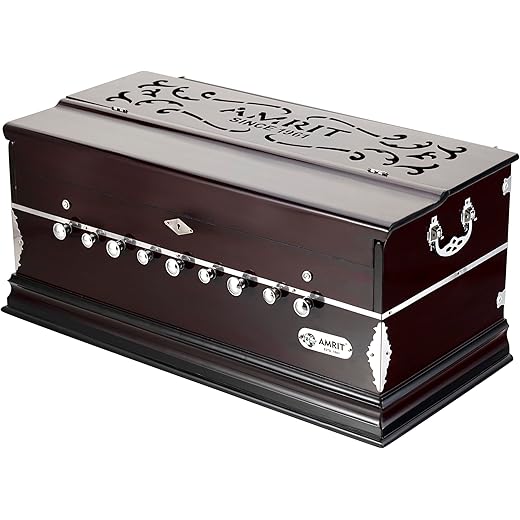 AMRITMUSIC 9-Stopper Harmonium 42 Keys