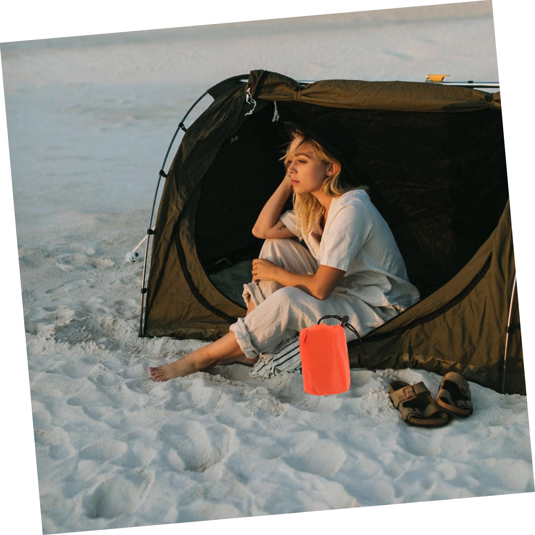 3satz Thermischer Notfall-Schlafsack Tragbarer Schlafsack Mit Verstellbarem Kordelzug Wasserabweisend Für Camping Und Wandern Outdoor Überlebensdecke Robuste Konstruktion
