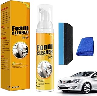 Car Magic Foam Cleaner Spray, Multi-Purpose Foam Cleaner,Car Restoring Spray,Lemon All-Purpose Household Cleaners for Kitchen, Bathroom,Car (1 Pcs)