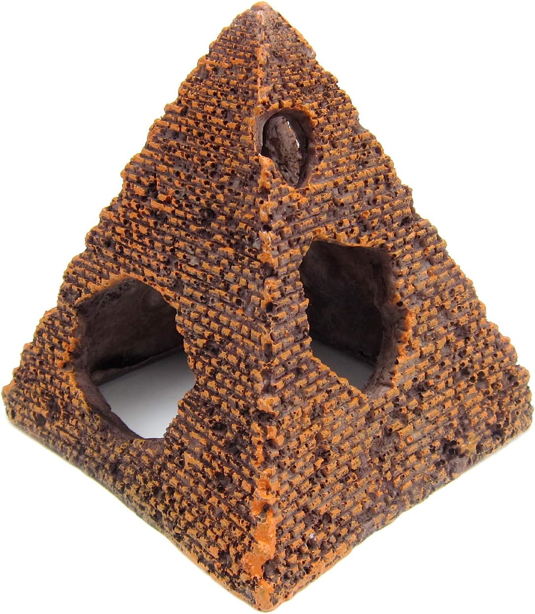 Alfie Pet - Ellora Aquarium Fish Pyramid Hideout for Fish Tank Landscape Décor - Size: Small