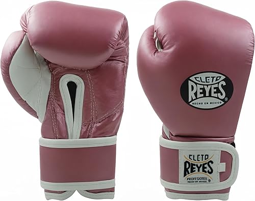 Miniatura 10 de CLETO REYES Guantes de boxeo profesionales para niños, niñas y niños, entrenamiento, sparring y perforación, MMA, kickboxing, Muay Thai, cuero,