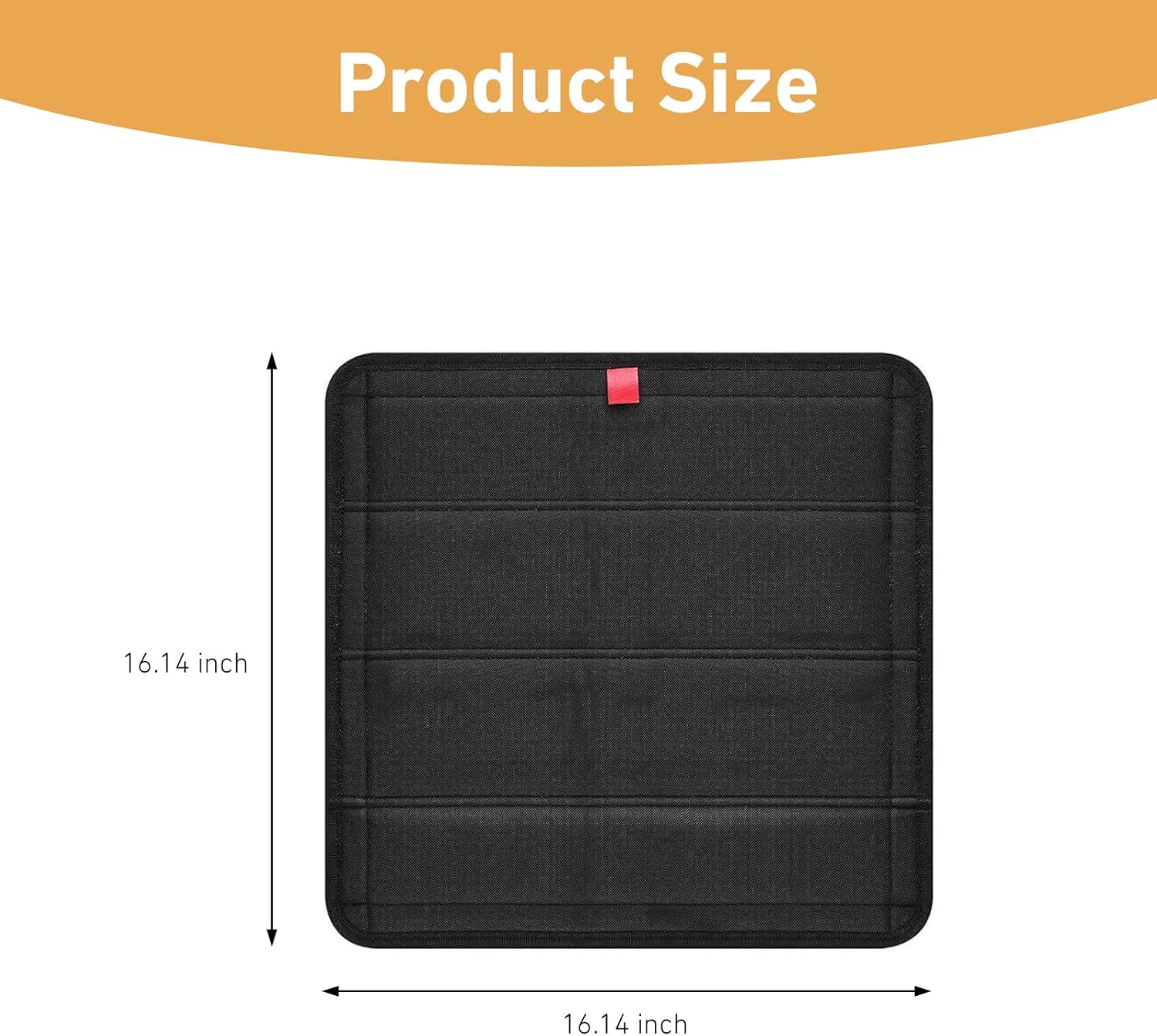 WZP Magnetic RV Skylight Vent Cover, Foldable Magnet RV Blackout Window Shade, UV Rays Protection Camper Vent Cover, Waterproof Oxford Fabric with Reflective Silver Coating (16.14×16.14")