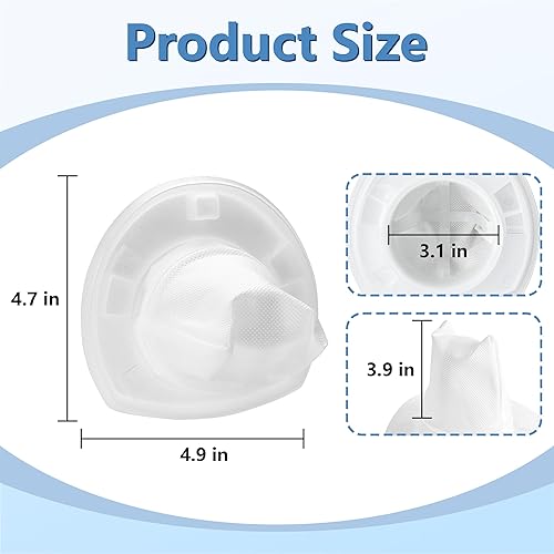 Miniatura 5 de Paquete de 9 filtros de repuesto para Black and Decker Power Tools VF110 Dustbuster aspiradora de mano inalámbrica CHV1410L CHV9610 CHV1210 CHV1410