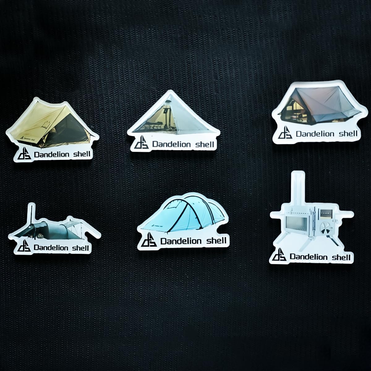 1PC Refrigerator Magnets,Dandelion Shell Tents or Stove,Refrigerator Magnets Office and Kitchen Locker Magnets (Refrigerator Magnet-Cabin X3) image 5