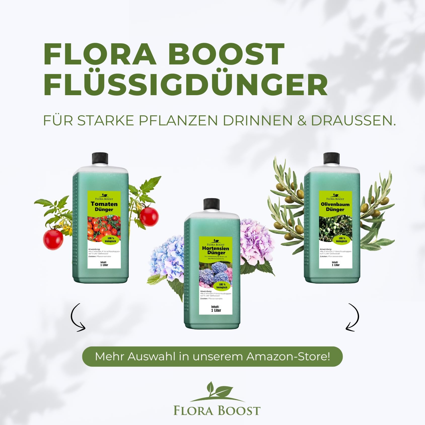 Flora Boost Gurken Zucchini Dünger Flora Boost 5000ml I Für bis zu 1000L Gießwasser I Gemüsedünger für Gurken & Zucchini I Flüssiger Blatt- & Wurzeldünger I 100% natürlicher Pflanzendünger